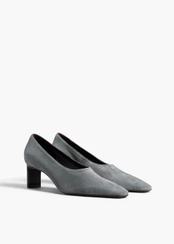 Khaite Pumps-Cecilia Pump in Grey Suede