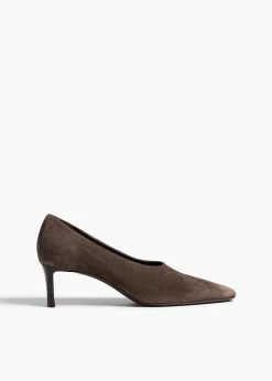 Khaite Pumps-Cecilia Pump in Sable Suede