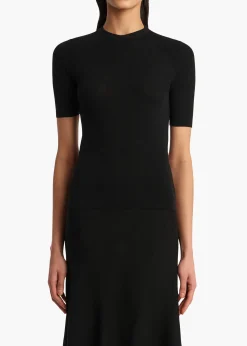 Khaite Shirts & Tops-Celina Top in Black