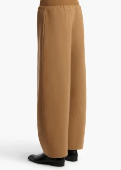 Khaite Leather|Pants-Clover Pant in Camel