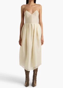 Khaite Dresses-Colette Dress in Pale Yellow