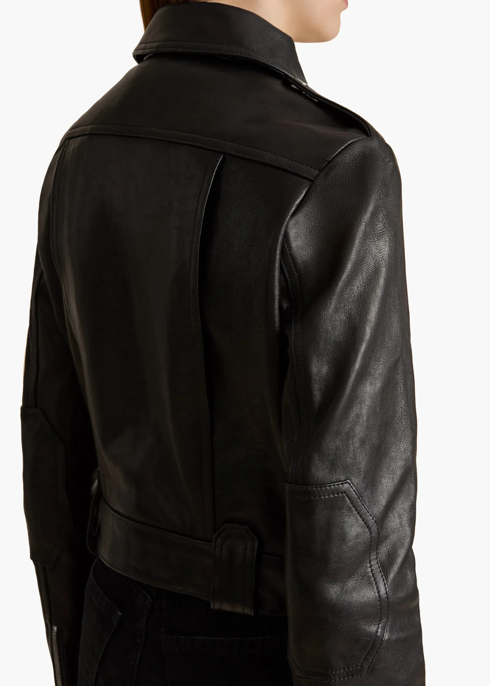 Khaite Leather|Jackets-Cordelia Jacket in Black Leather