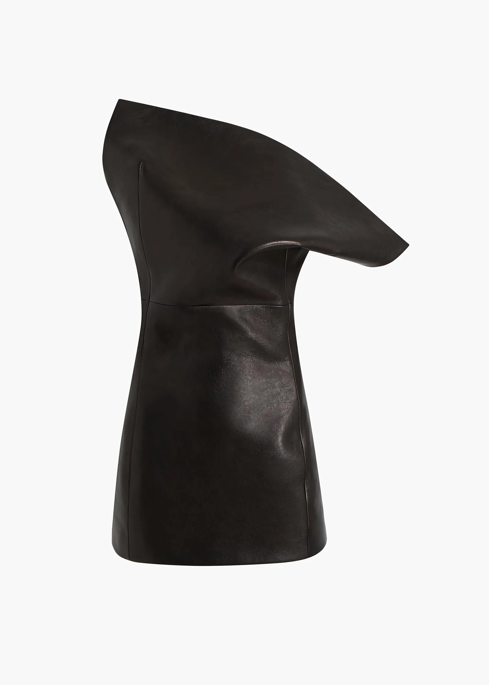 Khaite Leather|Shirts & Tops-Corinne Top in Black Leather