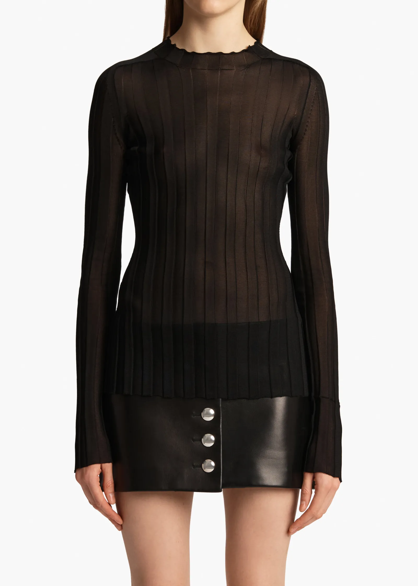 Khaite Shirts & Tops-Cosette Top in Black