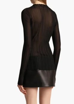 Khaite Shirts & Tops-Cosette Top in Black