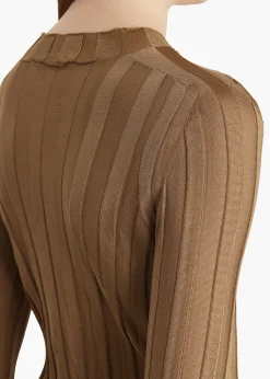Khaite Shirts & Tops-Cosette Top in Carob