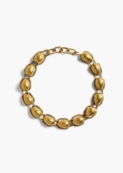 Khaite Jewelry-Cyclone Chain Necklace in Antique Gold