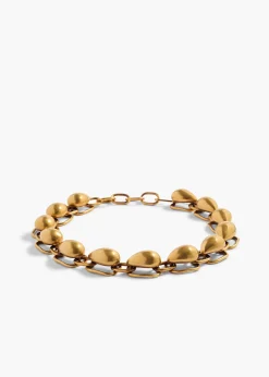Khaite Jewelry-Cyclone Chain Necklace in Antique Gold