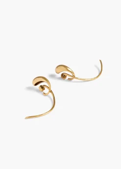 Khaite Jewelry-Cyclone Earrings in Antique Gold