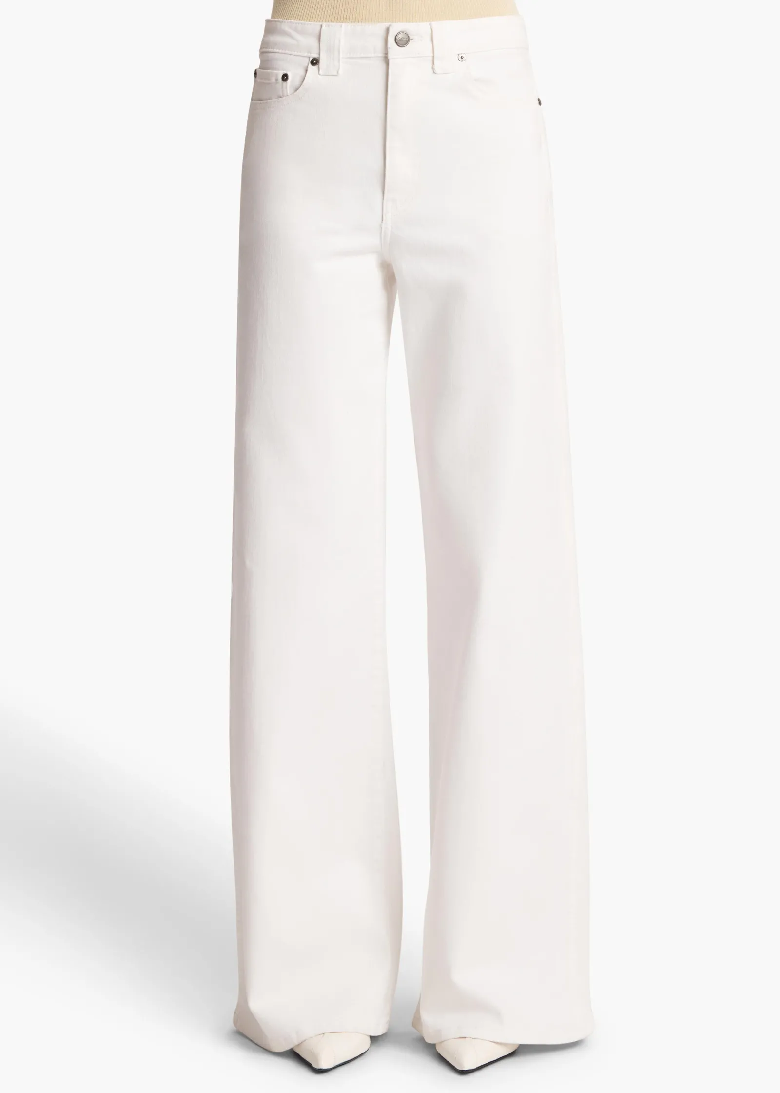 Khaite Dane-Dane Stretch Jean in White