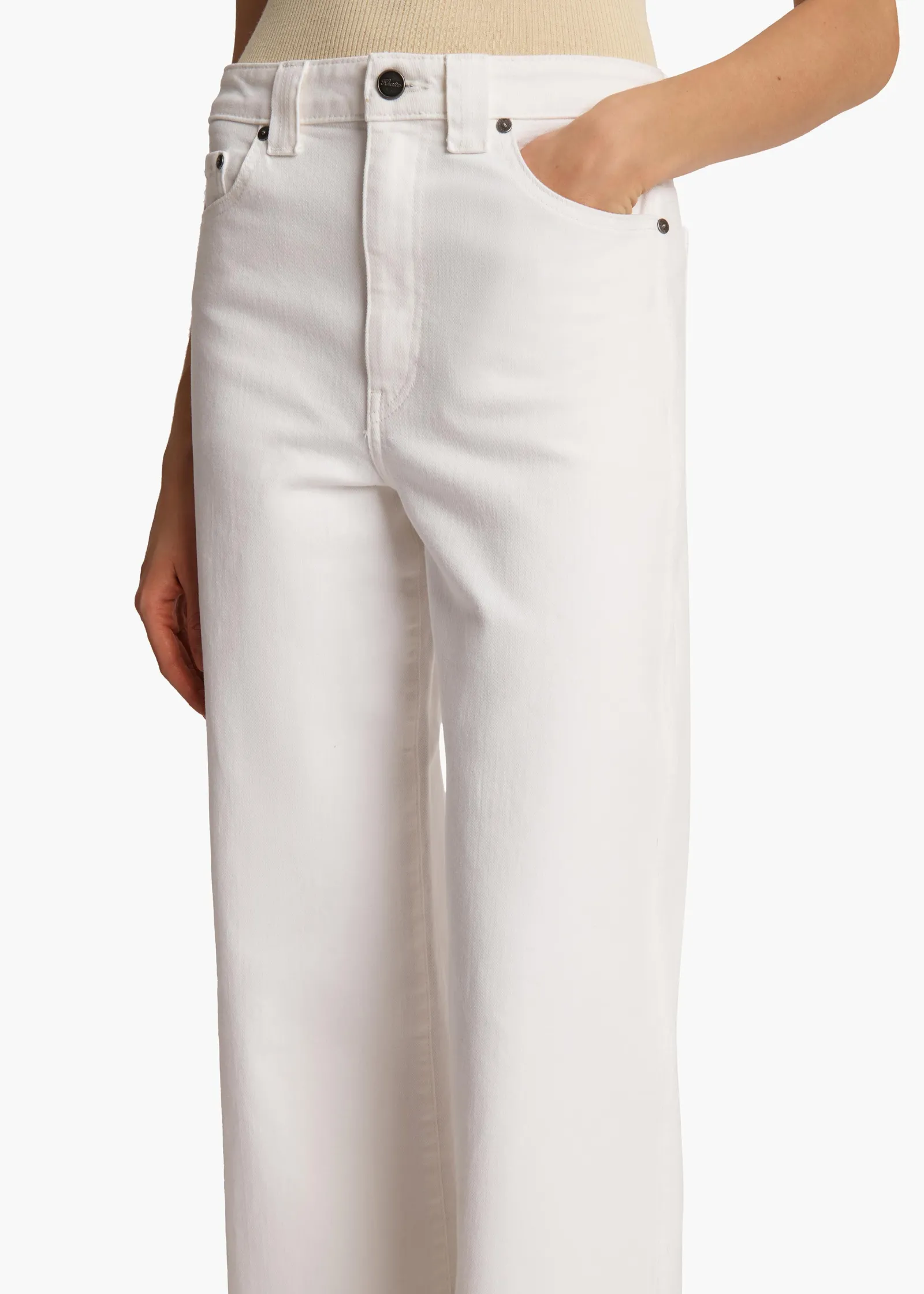 Khaite Dane-Dane Stretch Jean in White
