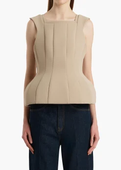 Khaite Shirts & Tops-Dani Top in Tea Stain