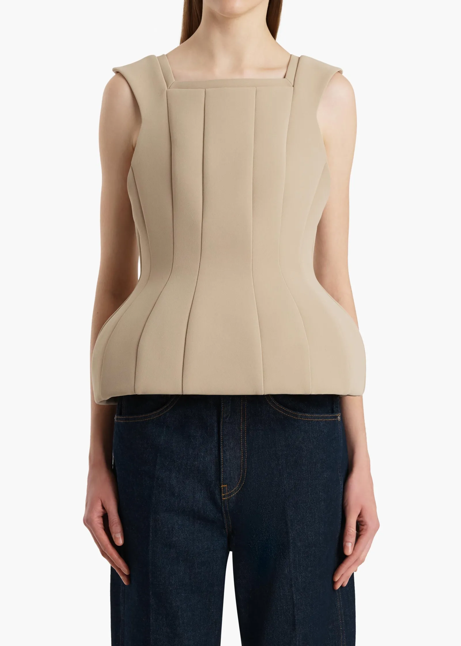 Khaite Shirts & Tops-Dani Top in Tea Stain