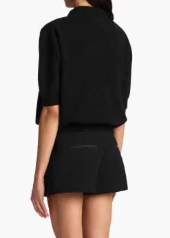 Khaite Knitwear-Davin Sweater in Black