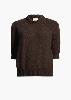 Khaite Knitwear-Davin Sweater in Coffee