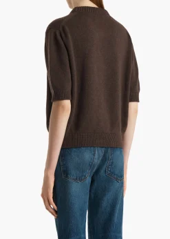 Khaite Knitwear-Davin Sweater in Coffee