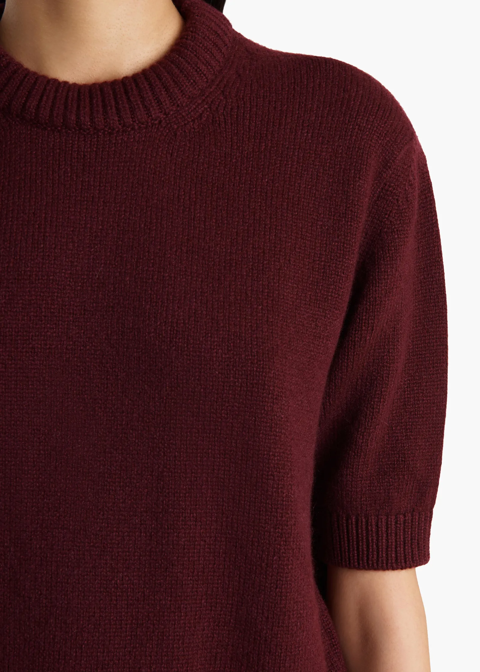 Khaite Knitwear-Davin Sweater in Eggplant