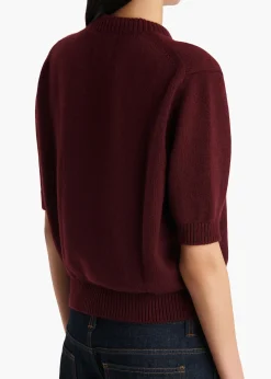Khaite Knitwear-Davin Sweater in Eggplant