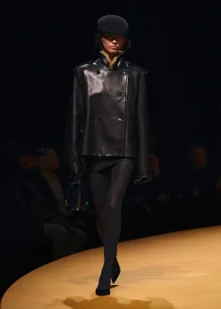 Khaite Leather|Outerwear & Coats-Dean Jacket in Black Leather with Shearling