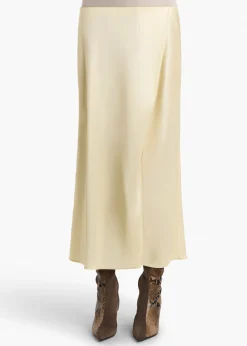 Khaite Skirts & Shorts-Demi Skirt in Pale Yellow