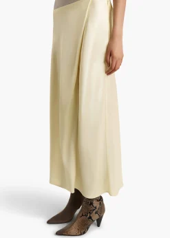 Khaite Skirts & Shorts-Demi Skirt in Pale Yellow