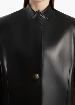 Khaite Leather|Jackets-Dolso Jacket in Black Leather