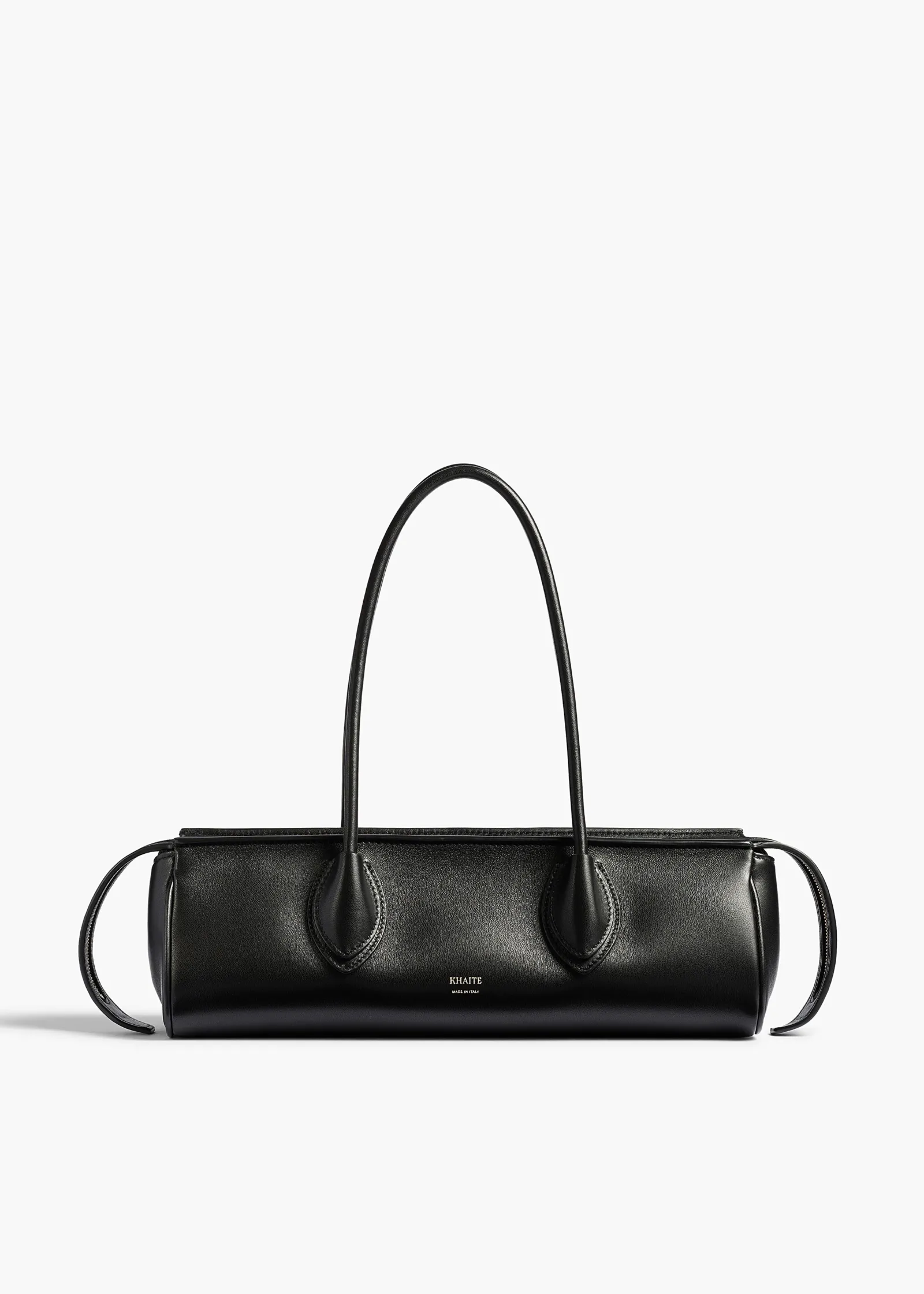 Khaite Shoulder Bags-Donna Shoulder Bag in Black Leather
