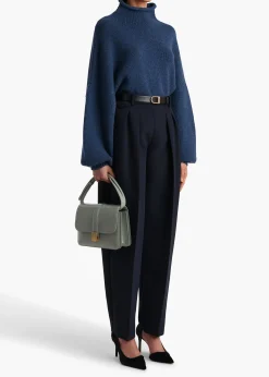 Khaite Pants-Dugan Pant in Dark Navy