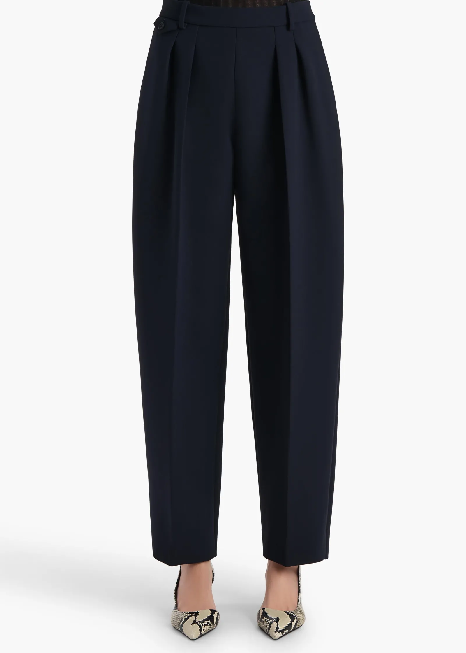Khaite Pants-Dugan Pant in Dark Navy