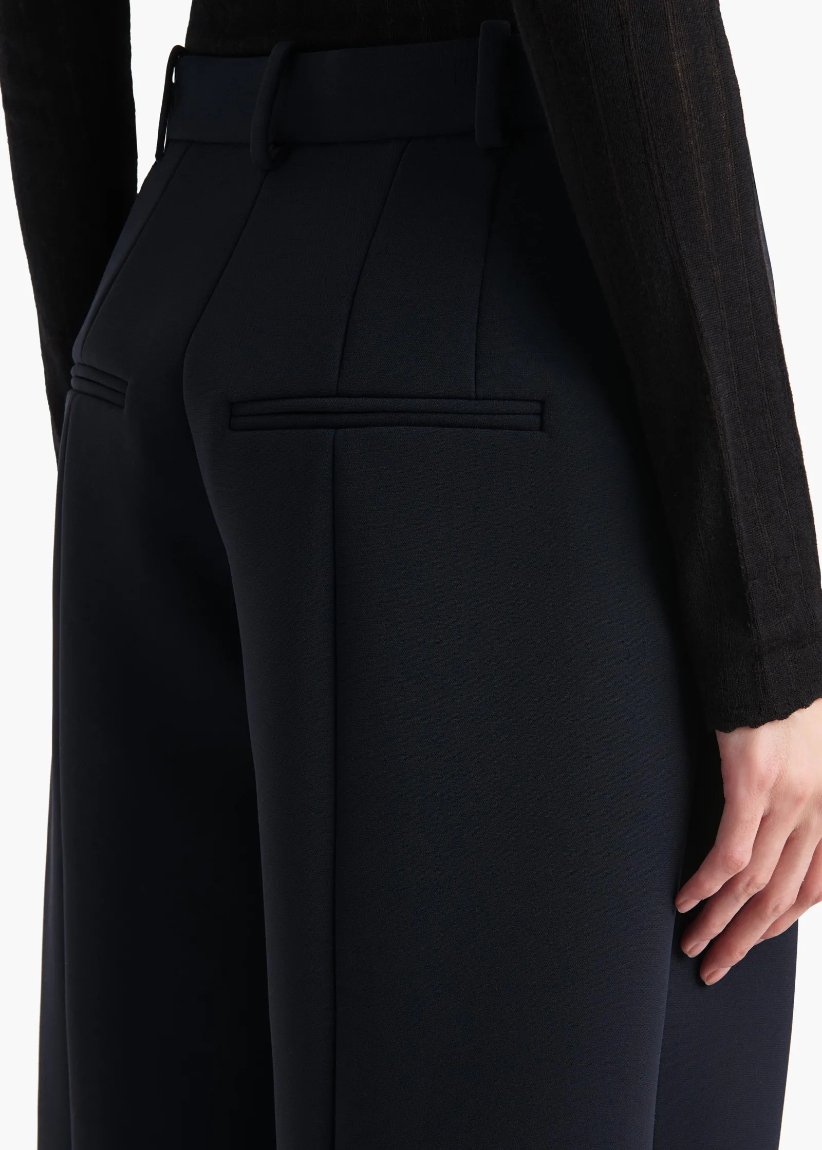 Khaite Pants-Dugan Pant in Dark Navy