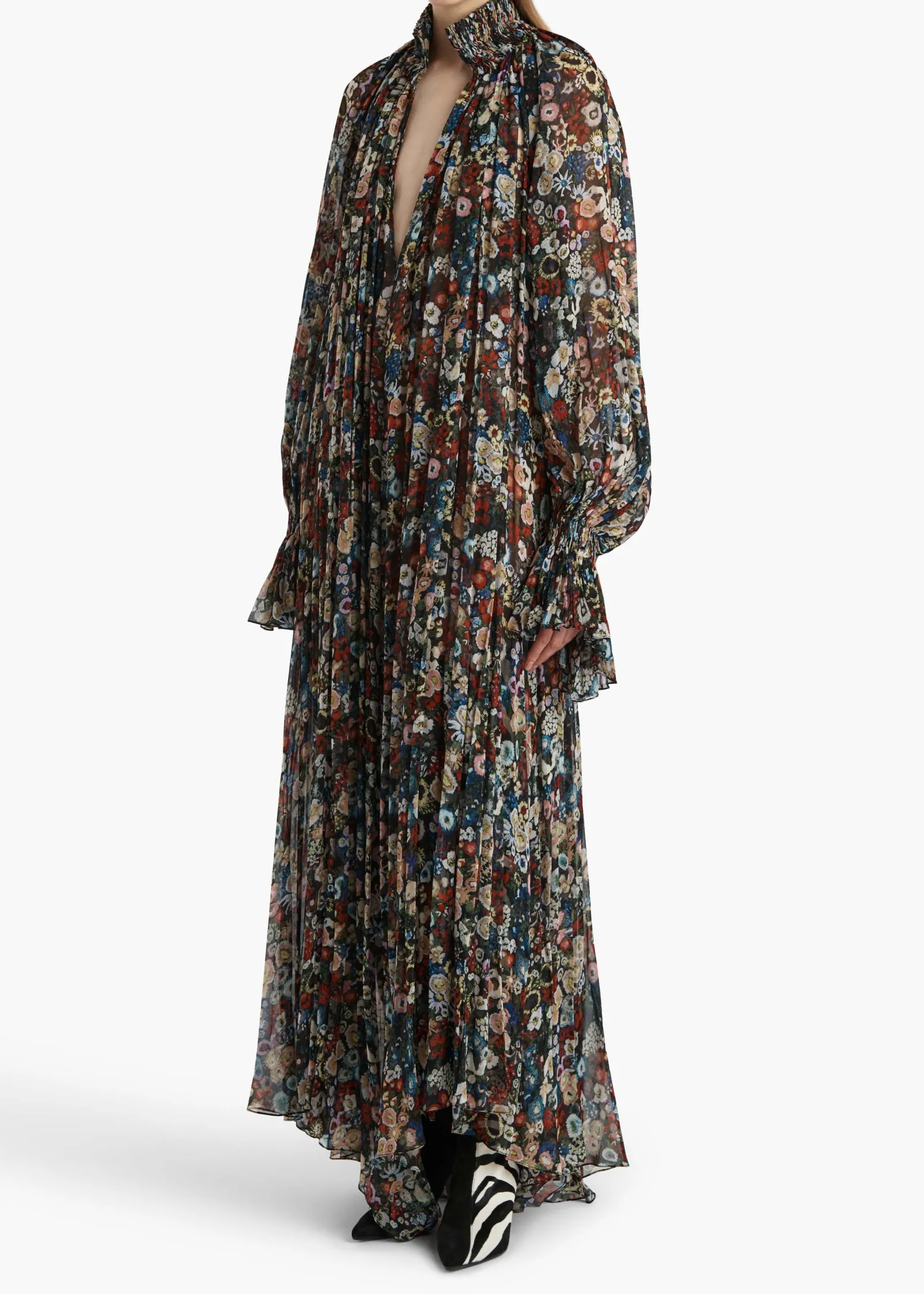 Khaite Dresses-Edgar Dress in Black Multi