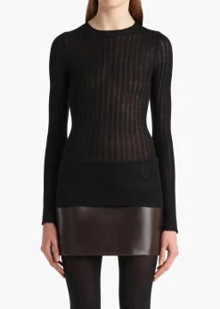 Khaite Shirts & Tops-Elm Top in Black