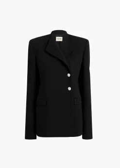 Khaite Leather|Jackets-Elona Jacket in Black