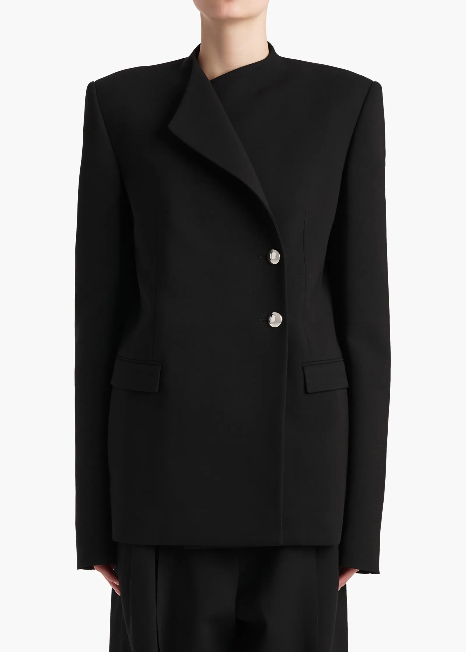 Khaite Leather|Jackets-Elona Jacket in Black