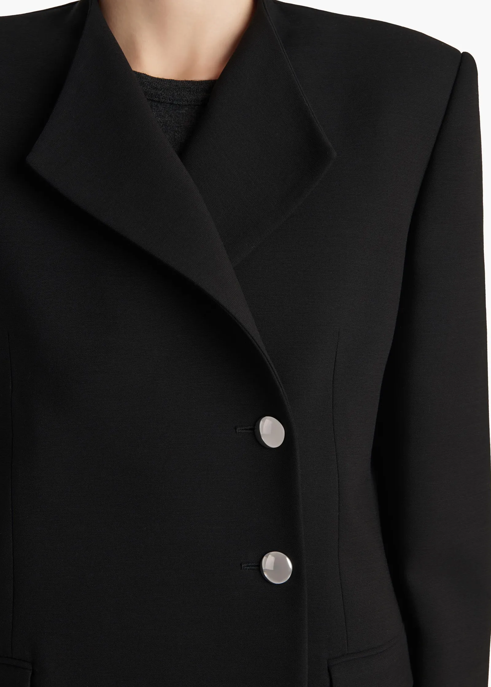 Khaite Leather|Jackets-Elona Jacket in Black