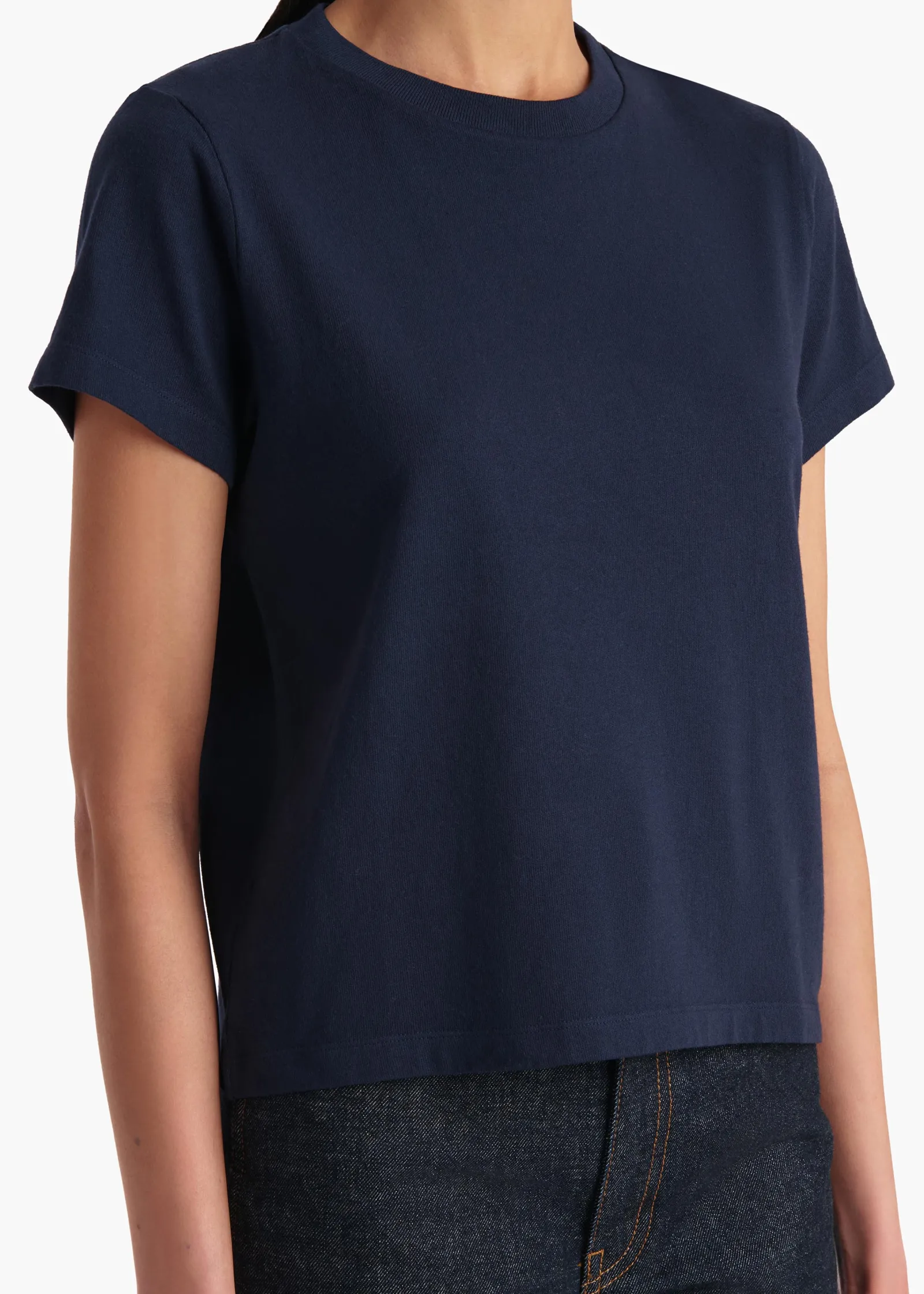 Khaite T-Shirts & Tanks-Emmylou T-Shirt in Indigo