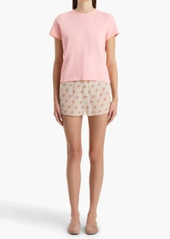 Khaite T-Shirts & Tanks-Emmylou T-Shirt in Petal
