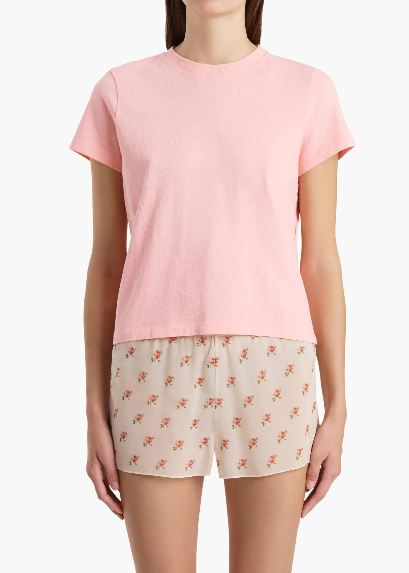 Khaite T-Shirts & Tanks-Emmylou T-Shirt in Petal