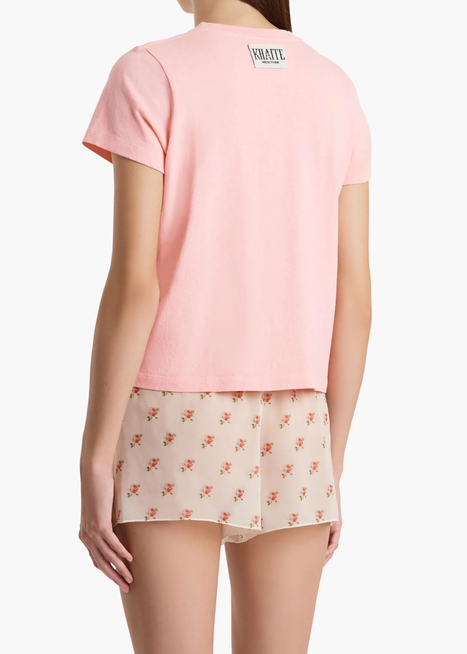 Khaite T-Shirts & Tanks-Emmylou T-Shirt in Petal
