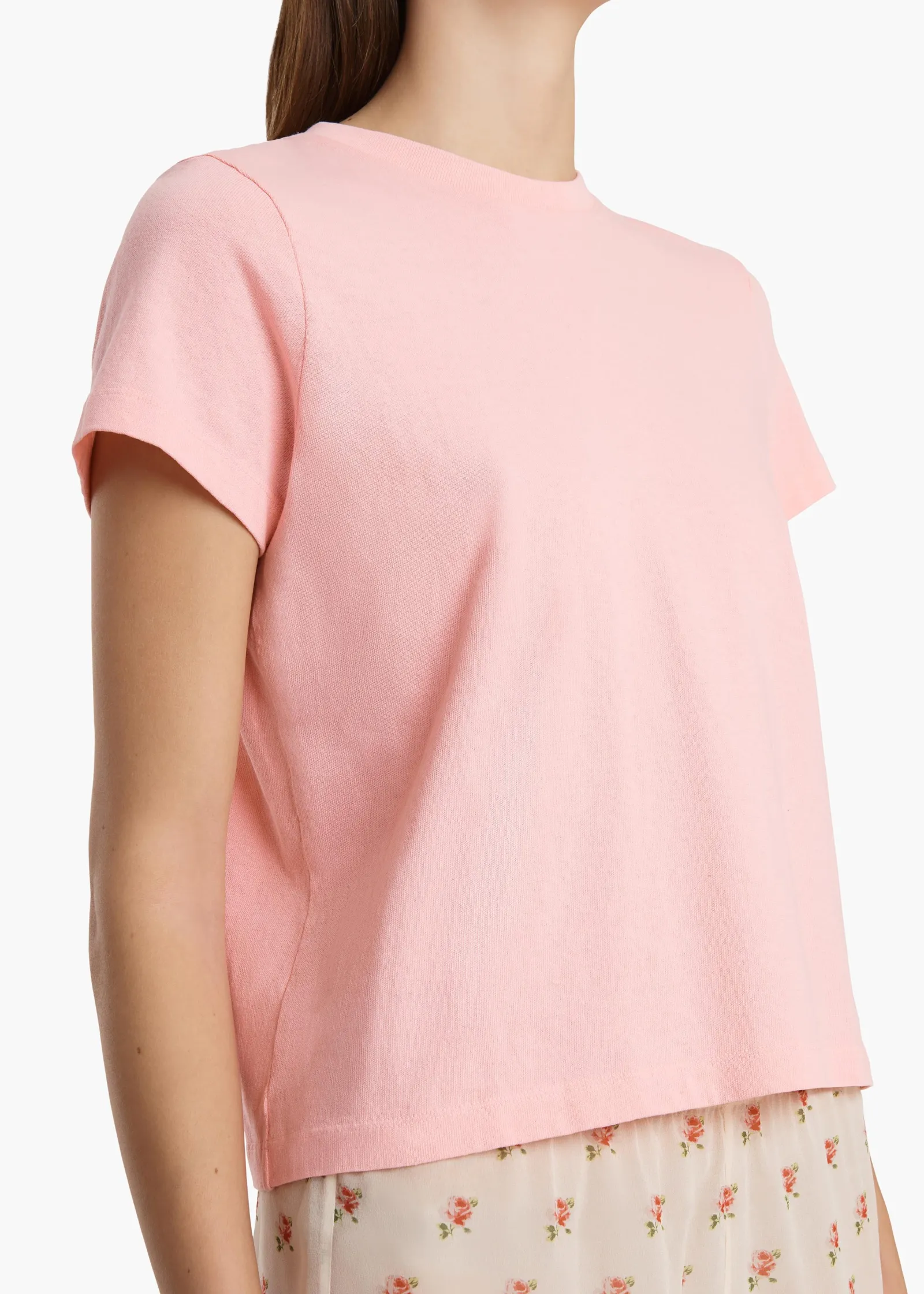 Khaite T-Shirts & Tanks-Emmylou T-Shirt in Petal