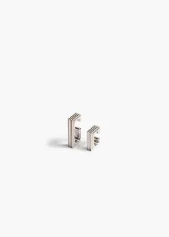 Khaite Jewelry-Empire Ear Cuffs in Silver