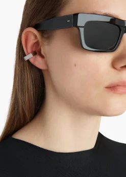 Khaite Jewelry-Empire Ear Cuffs in Silver