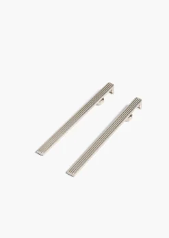 Khaite Jewelry-Empire Long Earrings in Silver