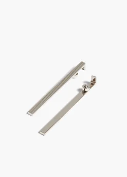 Khaite Jewelry-Empire Long Earrings in Silver