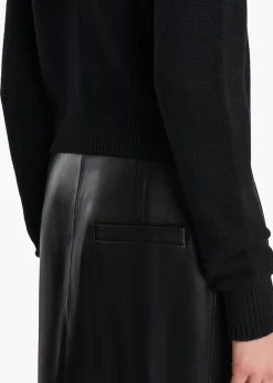 KHAITE Knitwear-Everheart Cardigan in Black