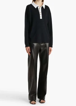 Khaite Shirts & Tops-Faithful Top in Black and White