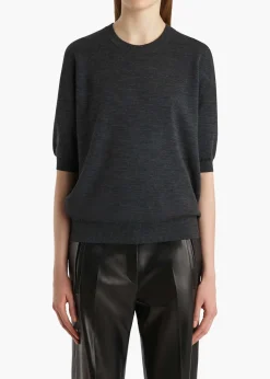 Khaite Knitwear|Shirts & Tops-Faye Top in Storm