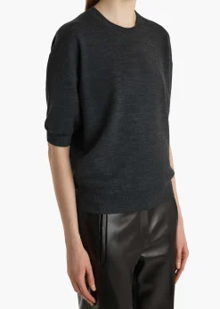 Khaite Knitwear|Shirts & Tops-Faye Top in Storm