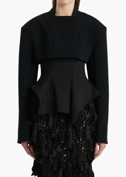 Khaite Leather|Jackets-Fenla Jacket in Black