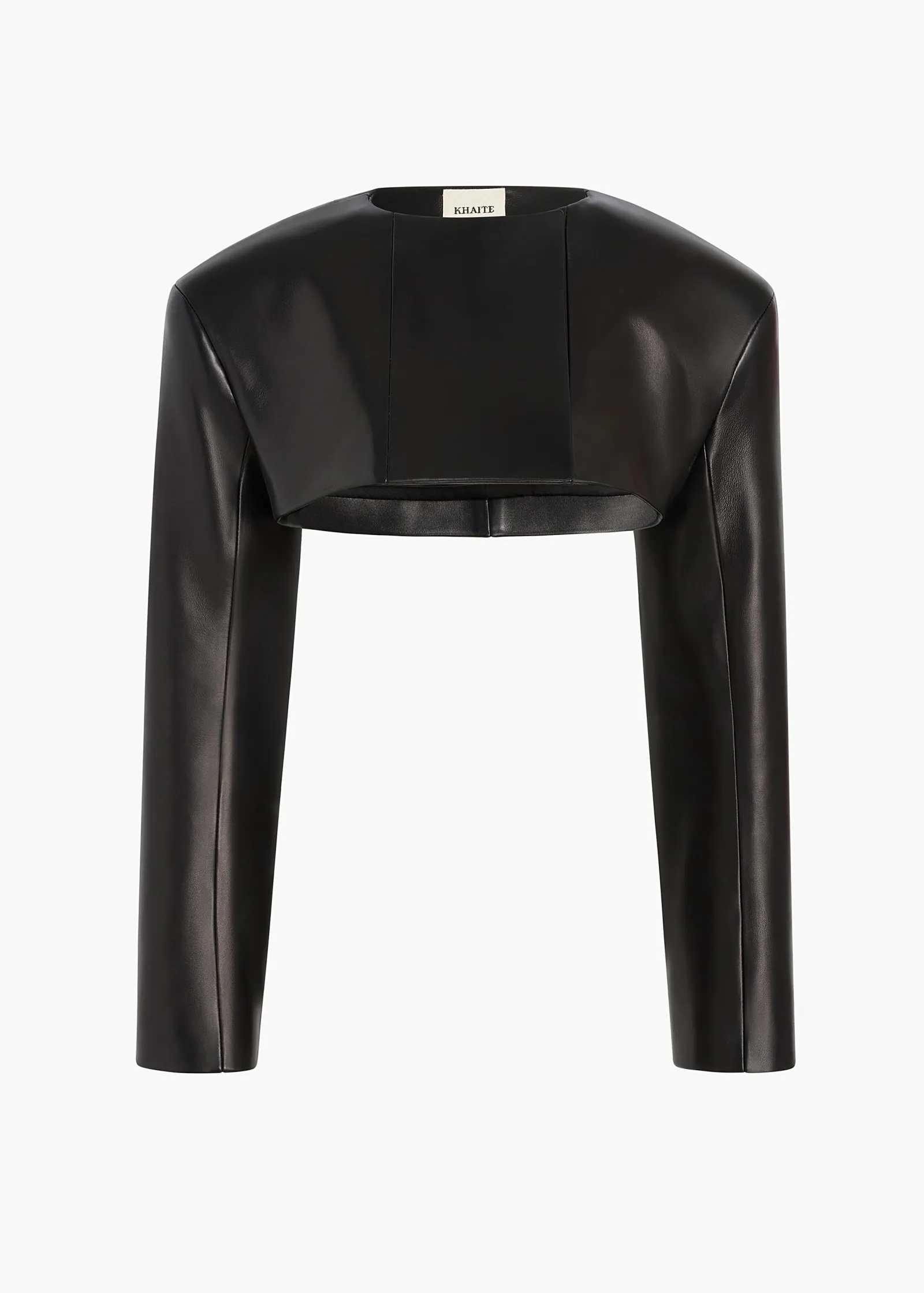 Khaite Leather|Jackets-Fenla Jacket in Black Leather
